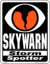 3.5 inch x 4.5 inch non reflective SKYWARN Storm Spotter exterior vinyl stickers ~ Style 1 (Ships Free in the US)
