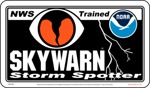 12" x 7" SKYWARN / NOAA Storm Spotter Magnetic Sign ~ Reflective