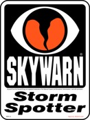 4.5"x 6" SKYWARN Storm Spotter Reflective Magnetic sign ~ Style 2